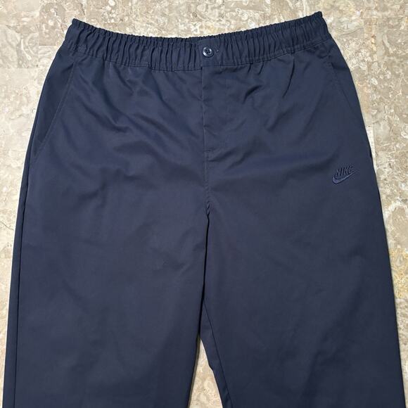Nike Joggers Mens Medium Blue Club Woven Tapered Pants Tech Gym Casual HJ1997 - Picture 1 of 11